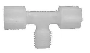 1/2" COMP x 3/8" MIP Polypropylene Male Branch Tee qt