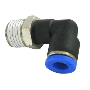 1/4" NPT x 1/4" TUBE 90° COMPRESSION FITTING