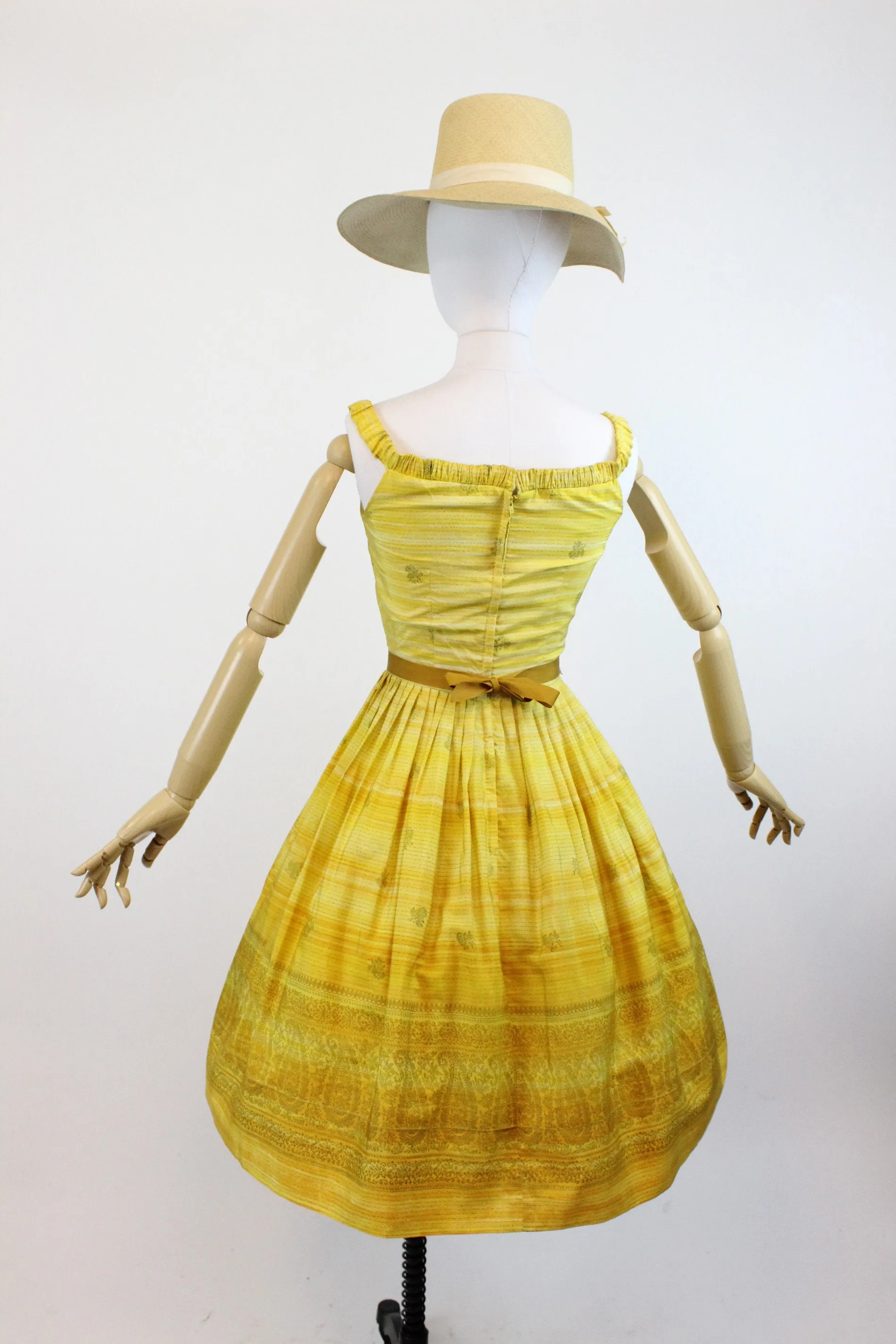 1950s The Sidneys indian silk dress xxs | new spring summer