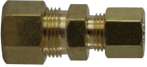 3/8” X 1/4” Lead Free Brass Compression Reducing Union