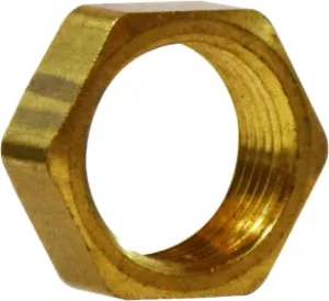 3/8" OD Brass Compression Bulkhead Nut