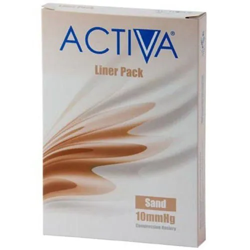 Activa Stocking Liners Open Toe Medium Sand 10mmHg x 1