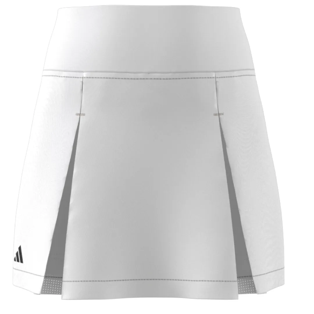 Adidas Girls Club Tennis Pleated Skirt - White