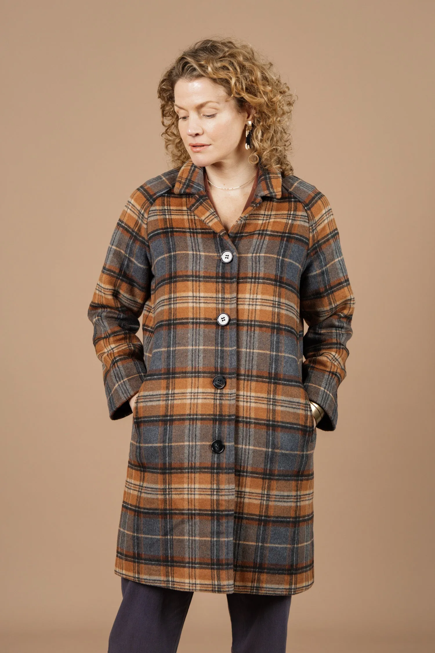 Alberta Car Coat / Dorset Brushed Plaid