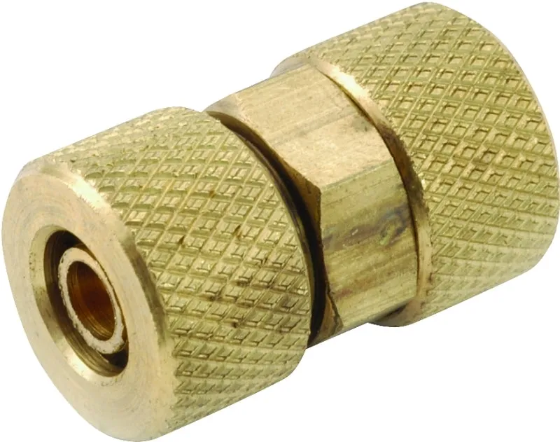 Anderson Metals 50862-04 Tube Union, 1/4 in, Compression, Brass :EA: QUANTITY: 10