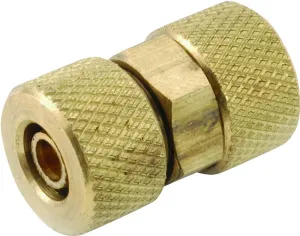 Anderson Metals 50862-04 Tube Union, 1/4 in, Compression, Brass :EA: QUANTITY: 10