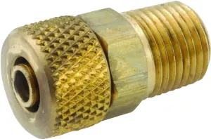 Anderson Metals 50868-0402 Pipe Adapter, 1/4 x 1/8 in, Compression x MPT, Brass :EA: QUANTITY: 1