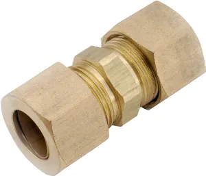 Anderson Metals 750062-06 Pipe Union, 3/8 in, Compression, Brass, 200 psi Pressure :CD: QUANTITY: 10