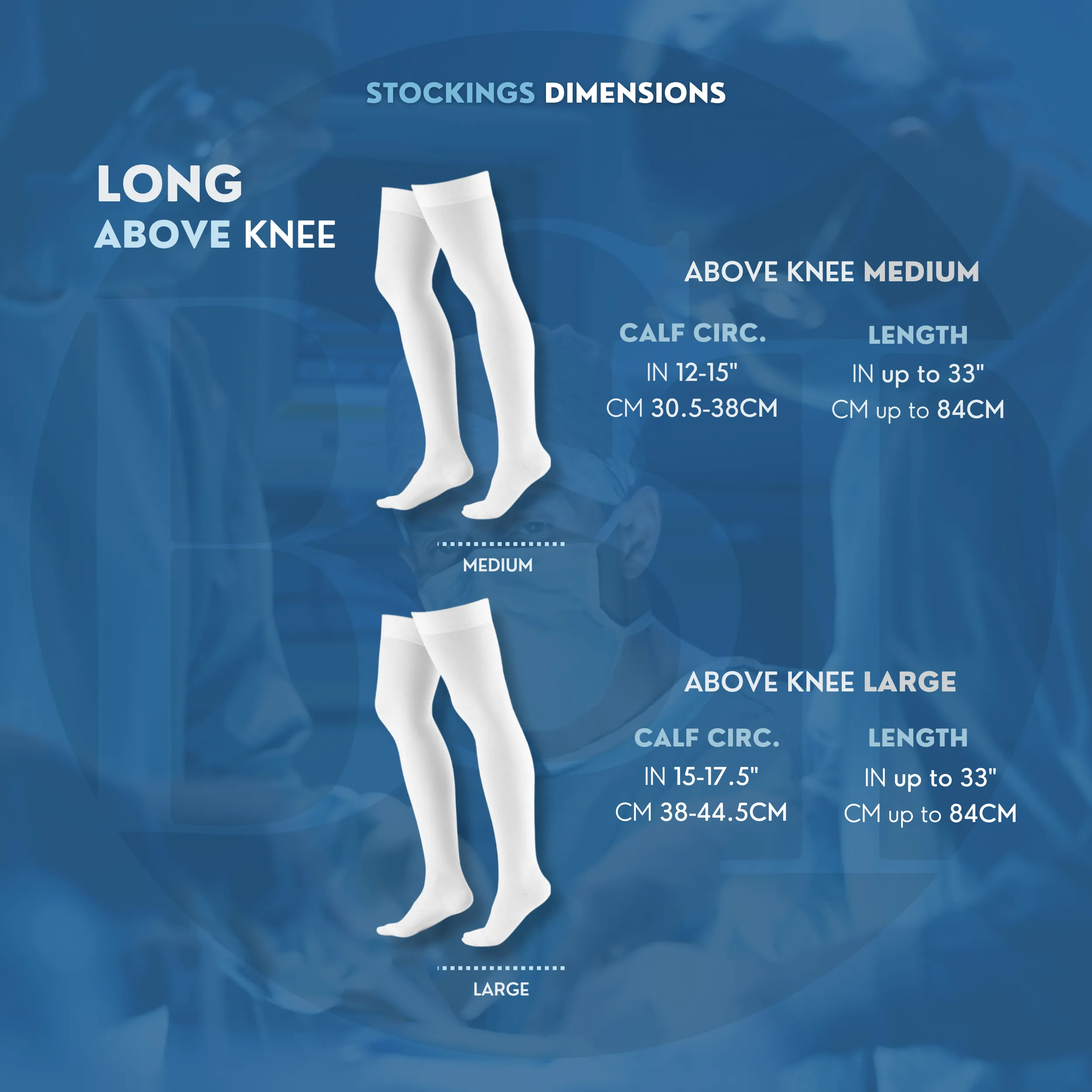 Anti-Embolism Elastic Socks | Compression Socks | Pair