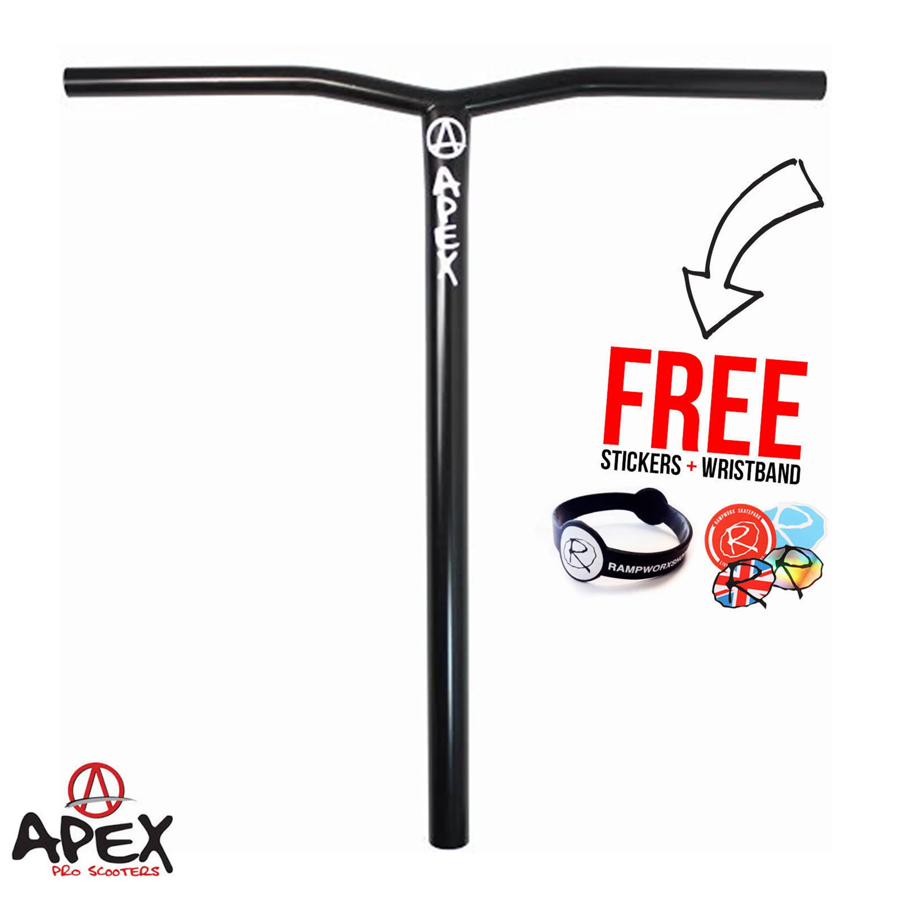 Apex Pro Scooters Team Bol Bars SCS, Black