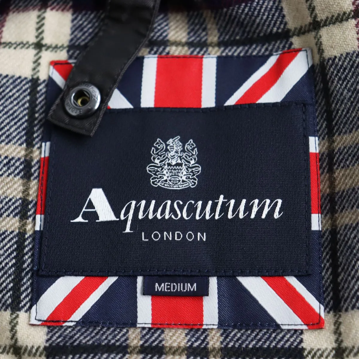 Aquascutum Cashmere Blend Down Coat Brown M