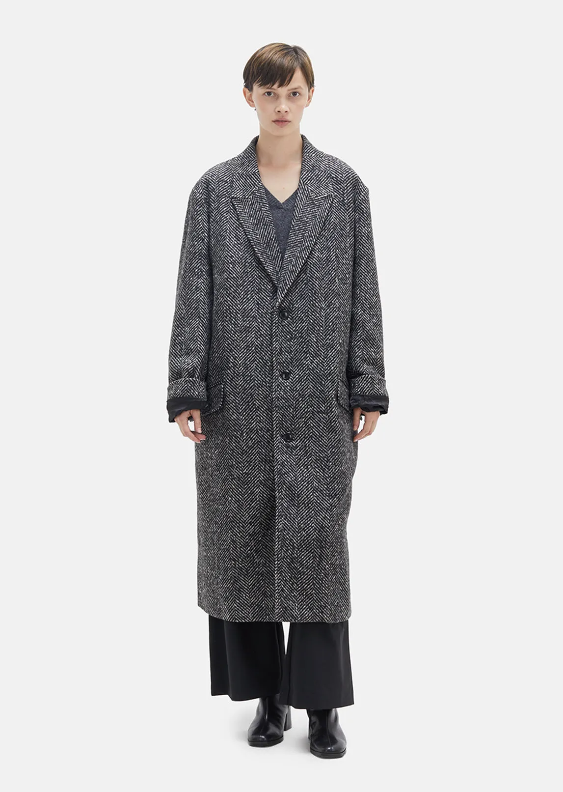 Area Melange Wool Coat