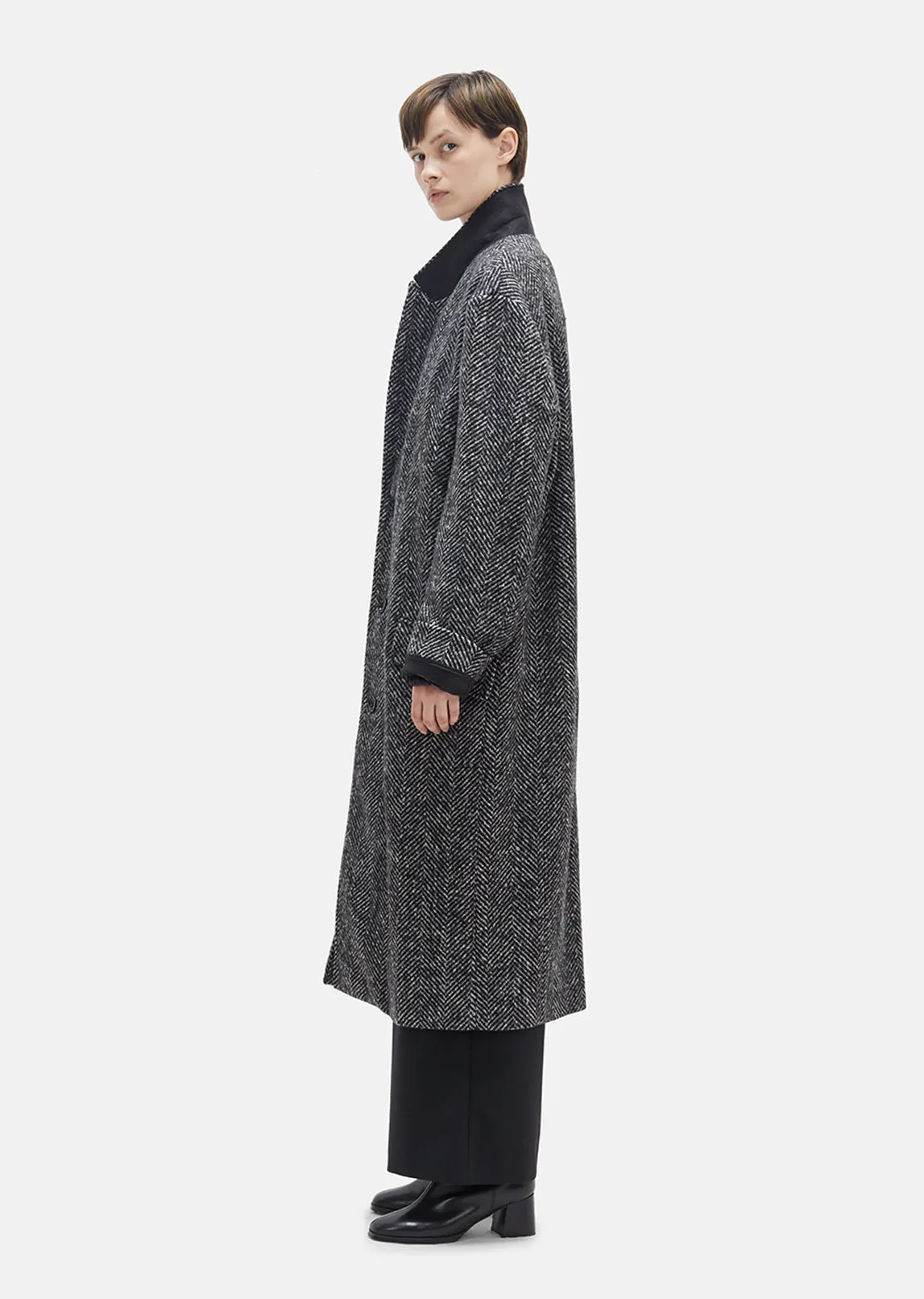 Area Melange Wool Coat