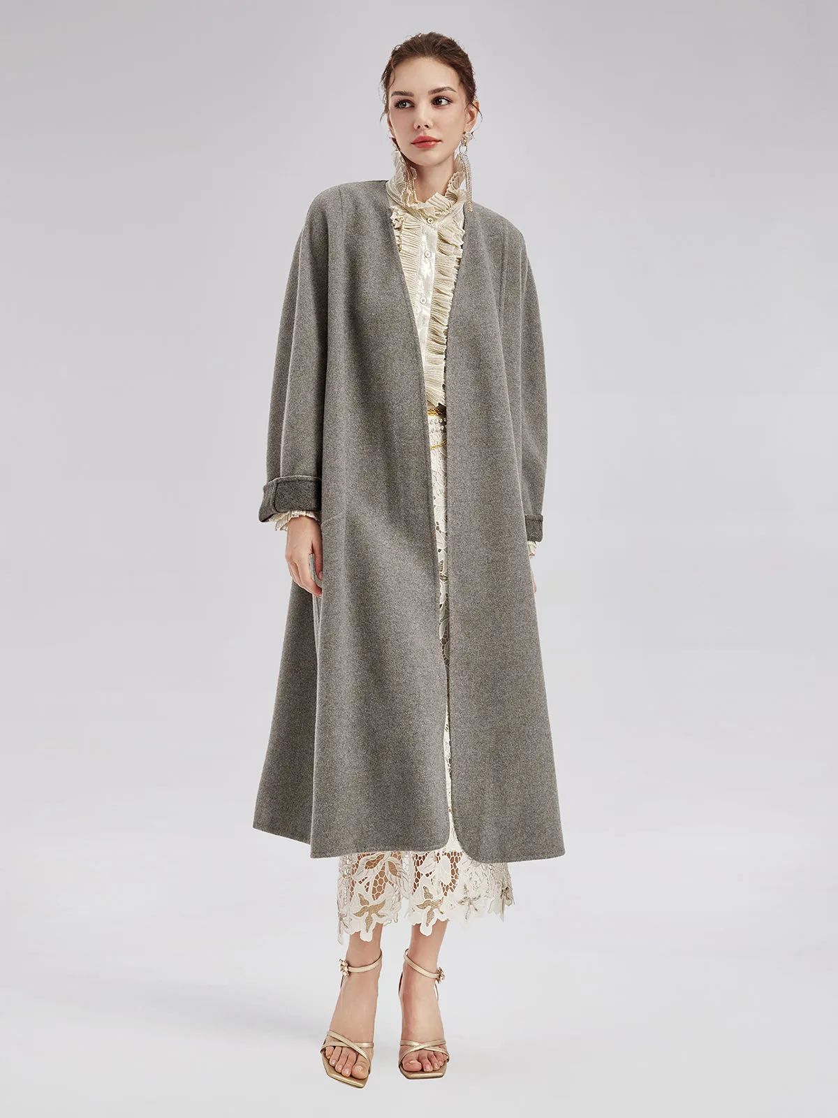 Australian Cashmere Cocoon Coat