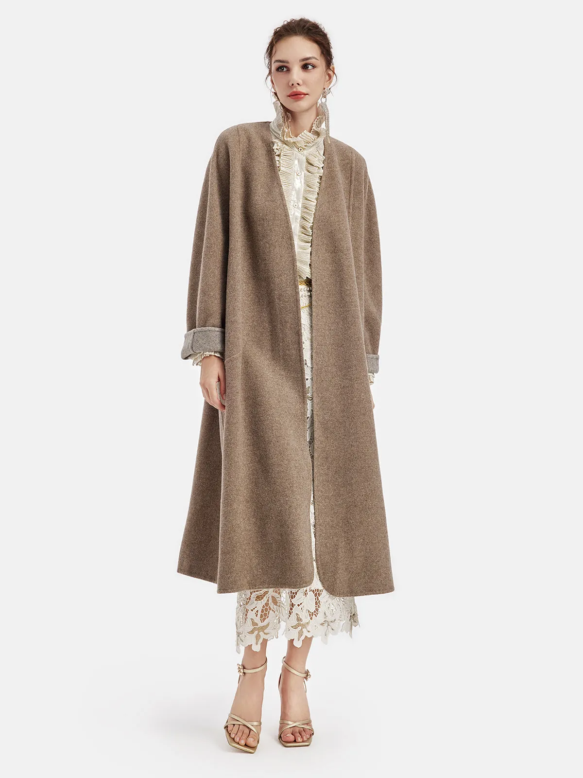 Australian Cashmere Cocoon Coat