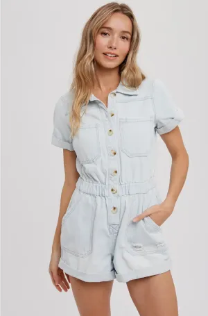 Baby Blues Denim Romper