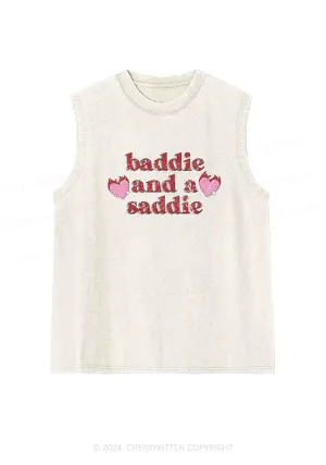 Baddie And A Saddie Y2K Washed Tank Cherrykitten