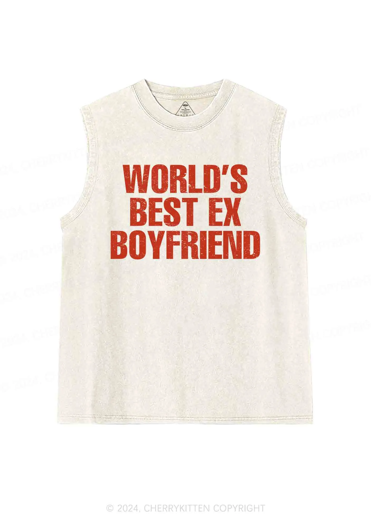 Best Ex Boyfriend Y2K Washed Tank Cherrykitten