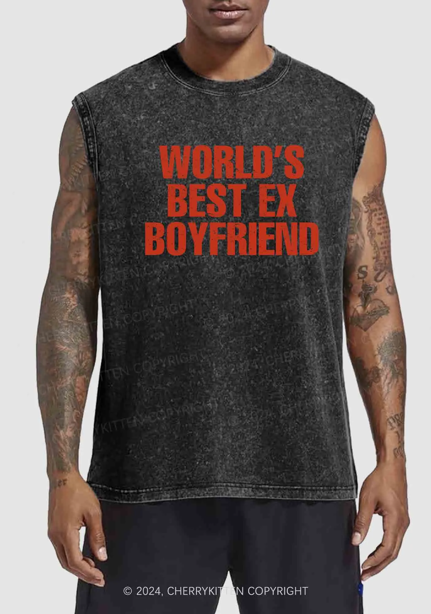 Best Ex Boyfriend Y2K Washed Tank Cherrykitten