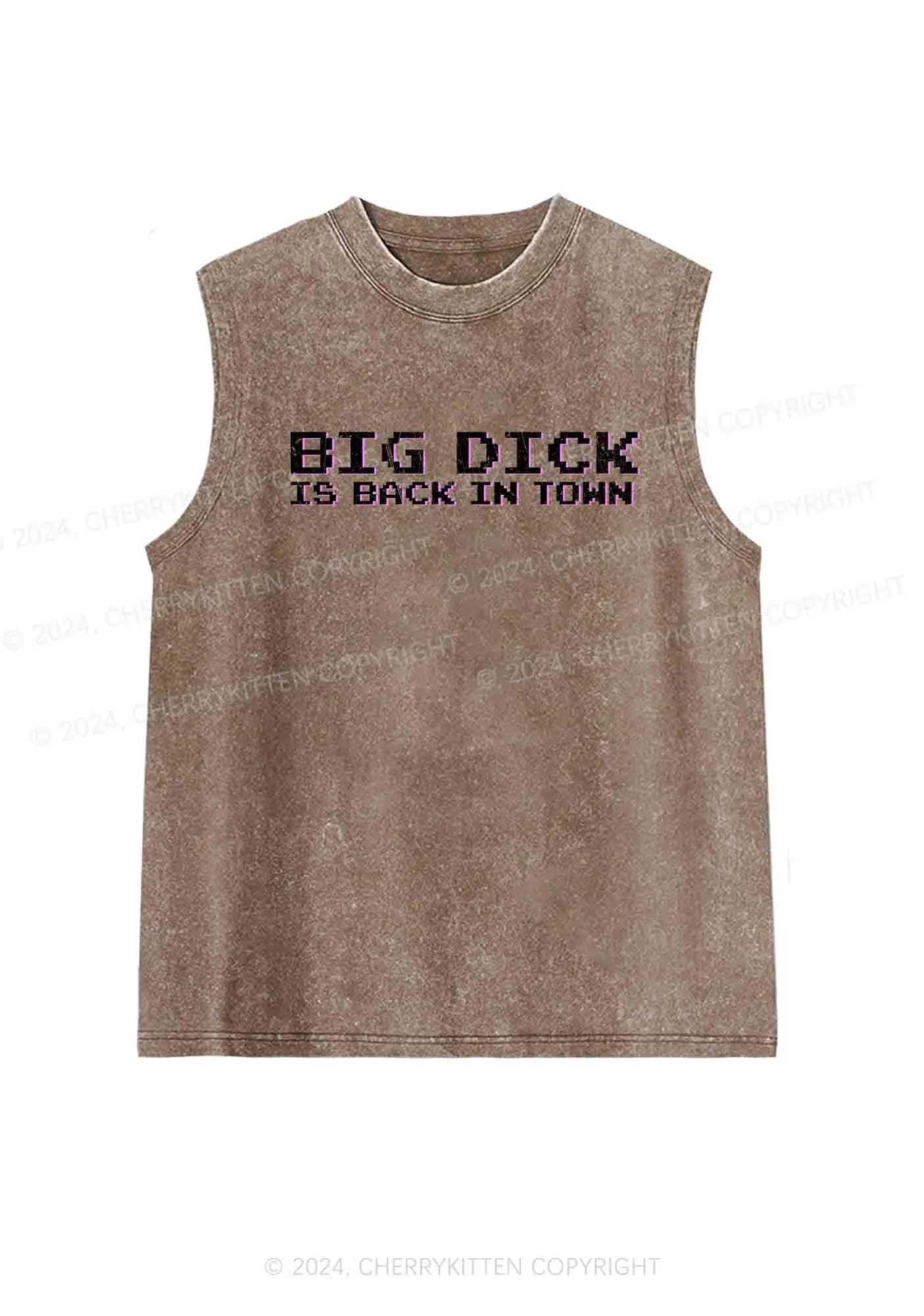 Big Is Back In Town Y2K Washed Tank Cherrykitten