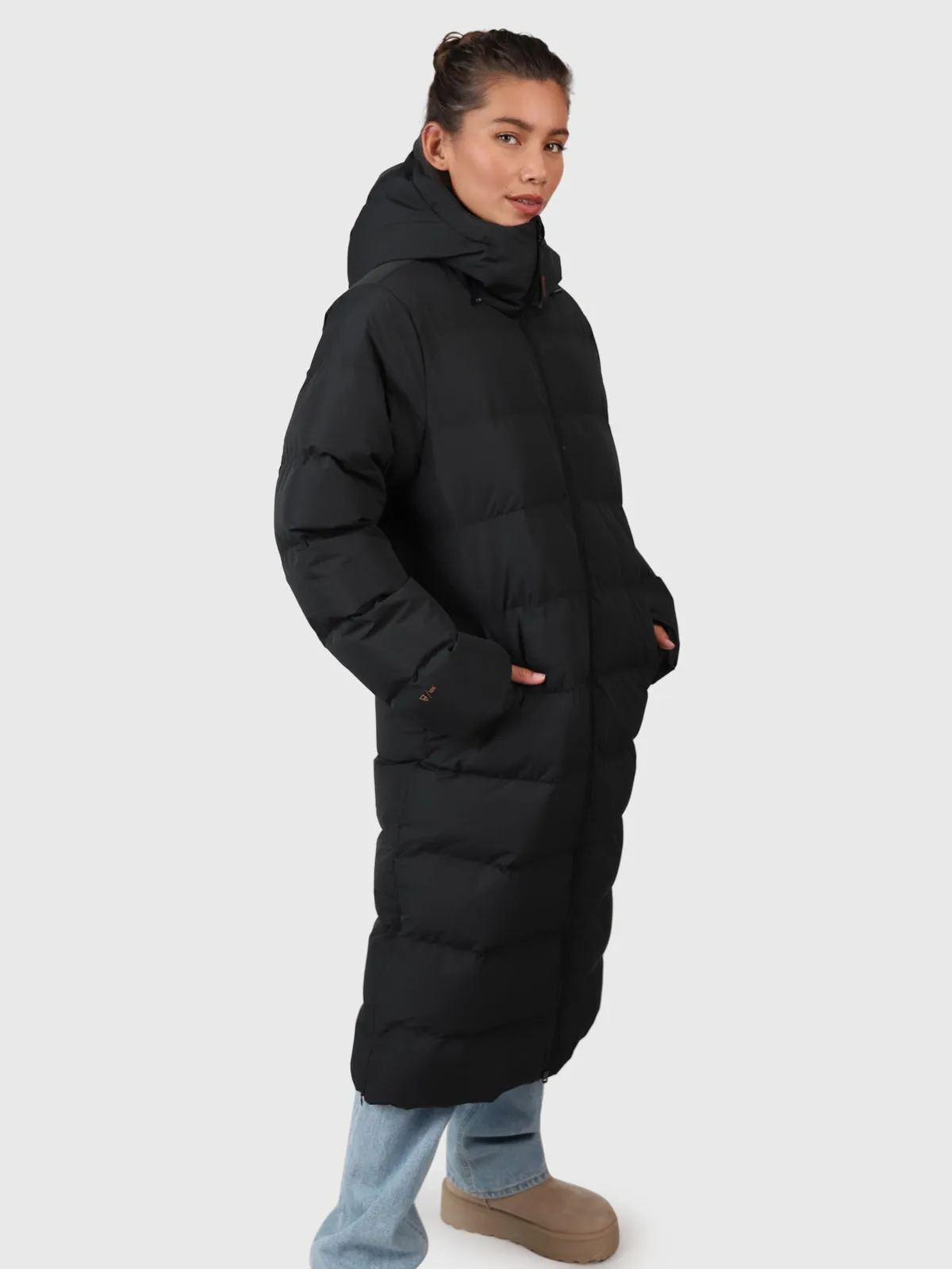 Bigsur Women Long Puffer Coat | Black