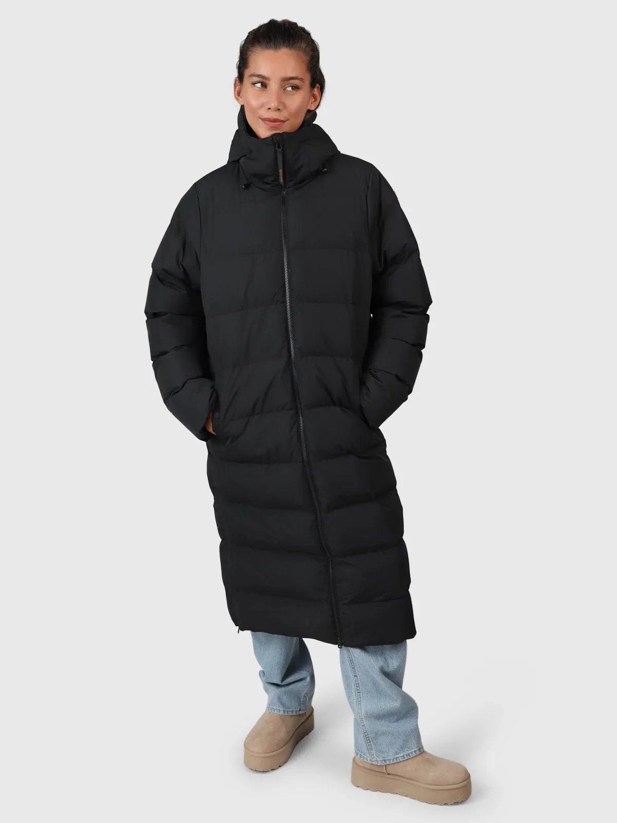 Bigsur Women Long Puffer Coat | Black