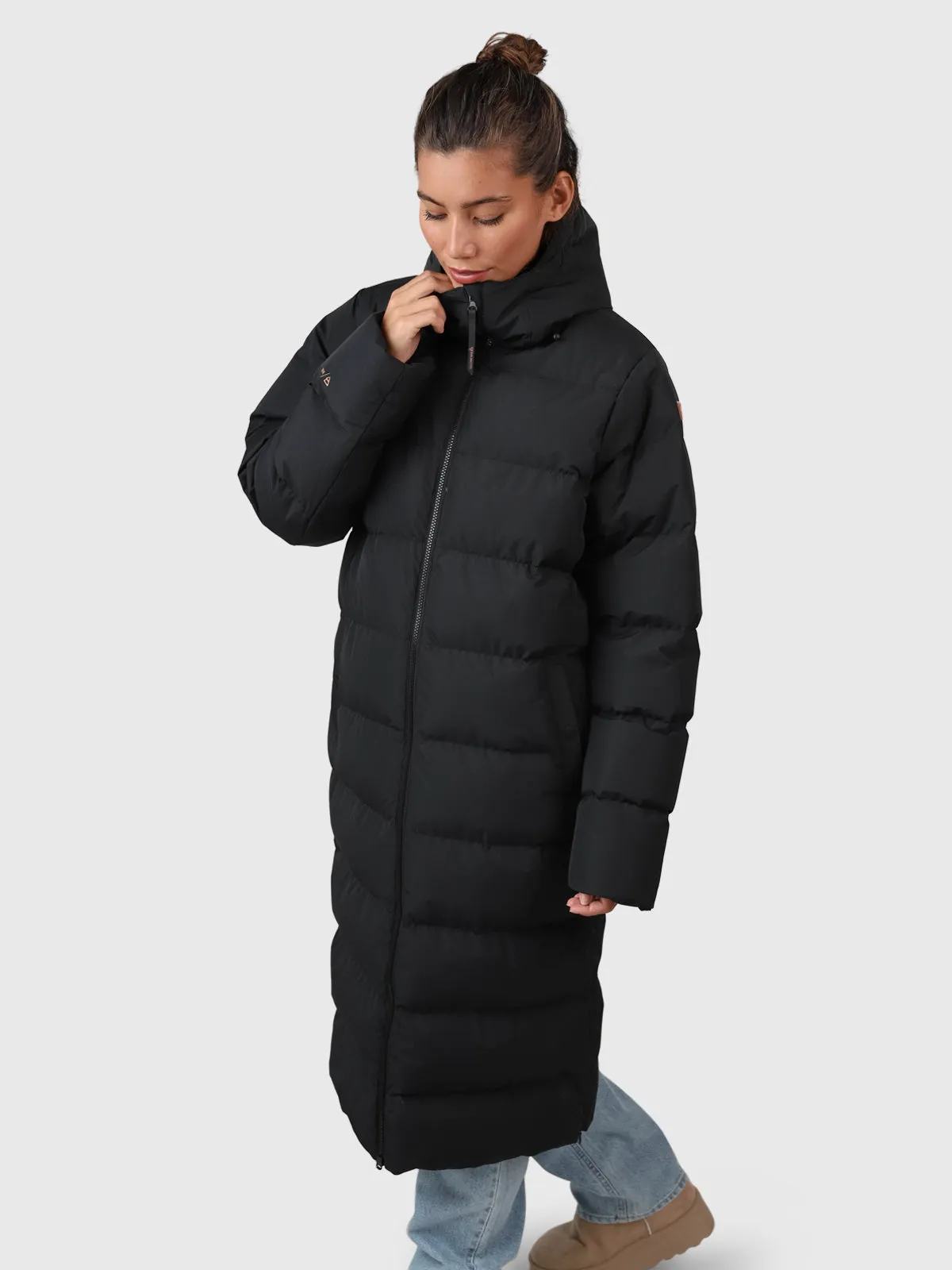 Bigsur Women Long Puffer Coat | Black