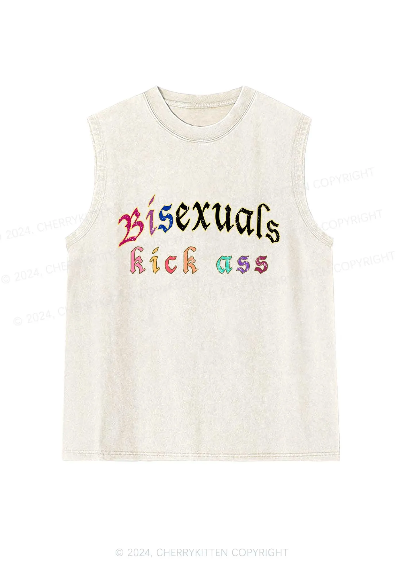 Bisexuals Kick Axx Y2K Washed Tank Cherrykitten