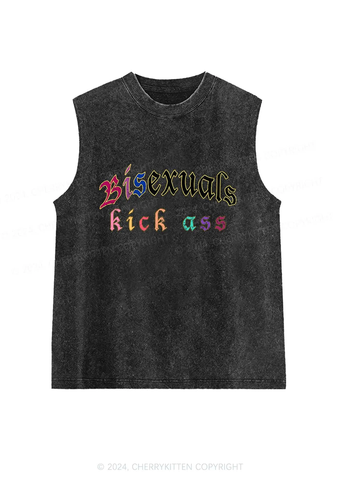 Bisexuals Kick Axx Y2K Washed Tank Cherrykitten