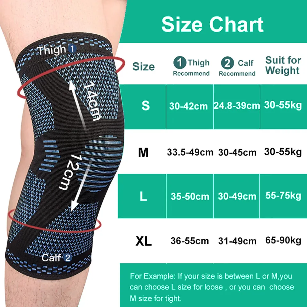 Black & Blue Knee Brace - 1 Piece