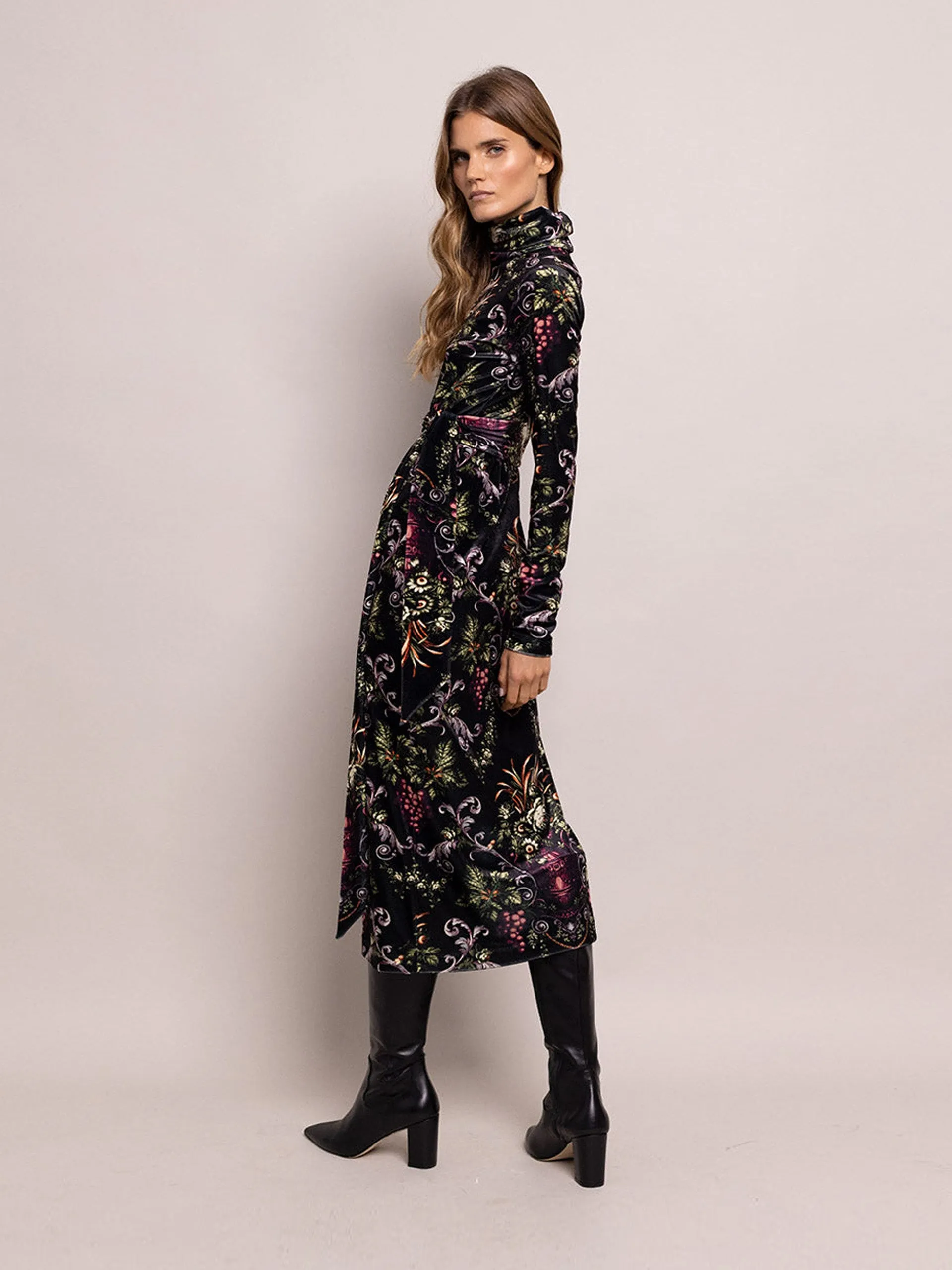 Black fleur Piper dress