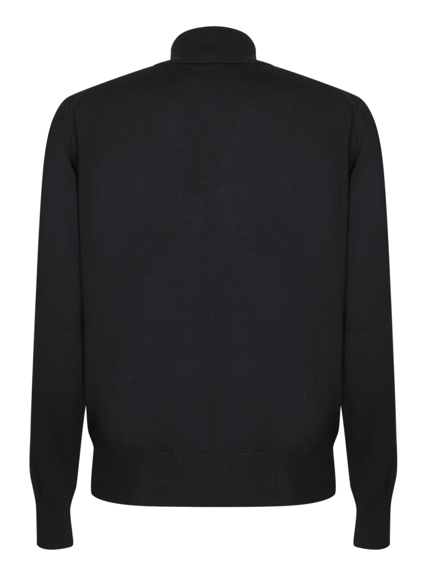 Black Wool Turtleneck Sweater