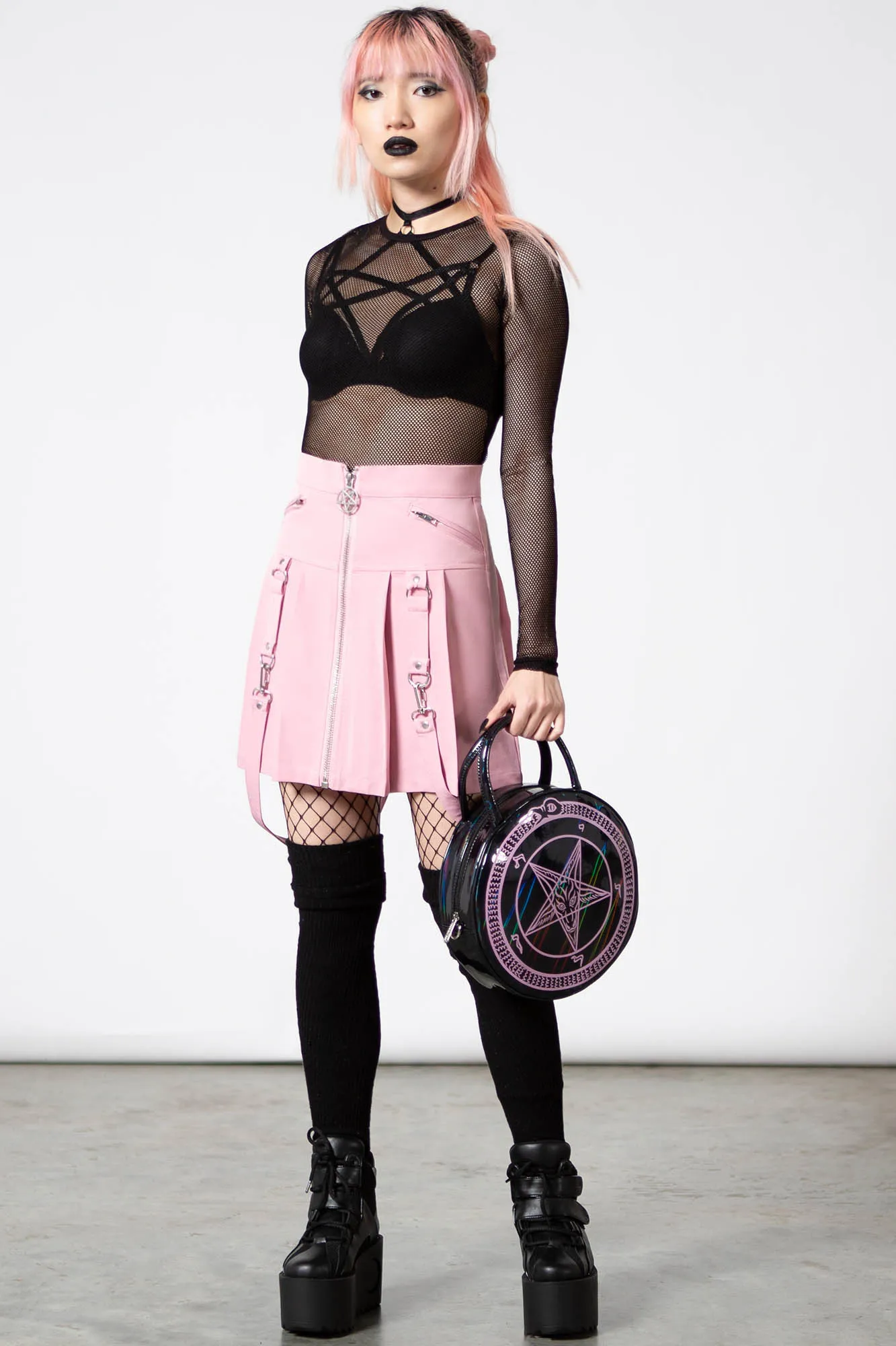 Blaire B*tch Mini Skirt [PASTEL PINK]