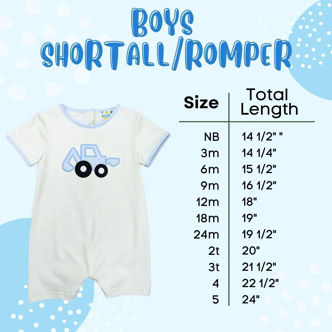 Boys Blue Crayon Romper