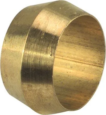 Brass Compression Sleeve 1/2 In Lead Free