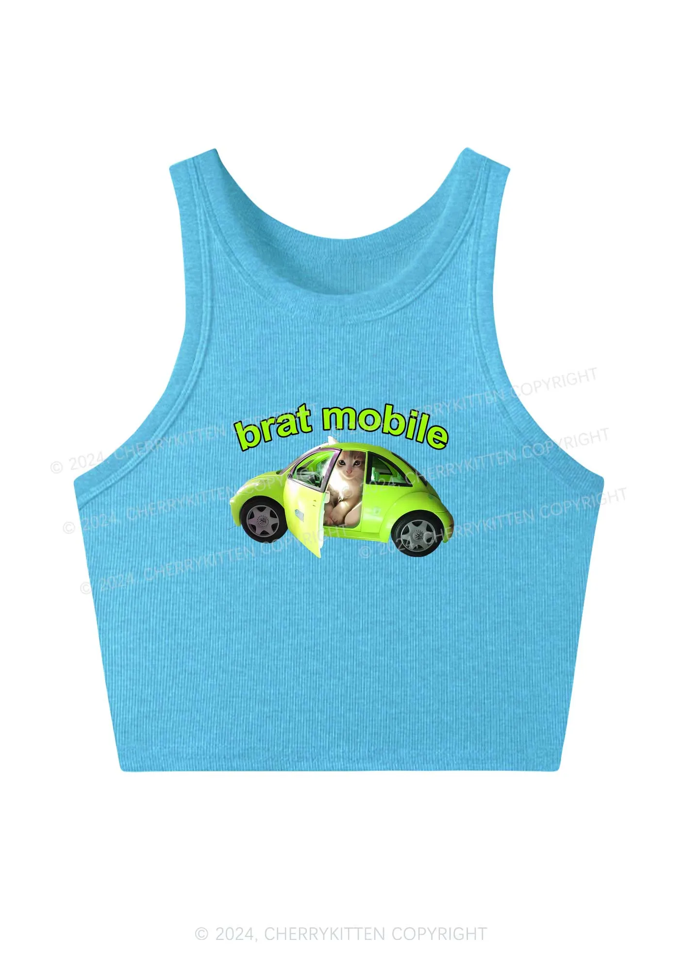 Brat Mobile Y2K Crop Tank Top Cherrykitten