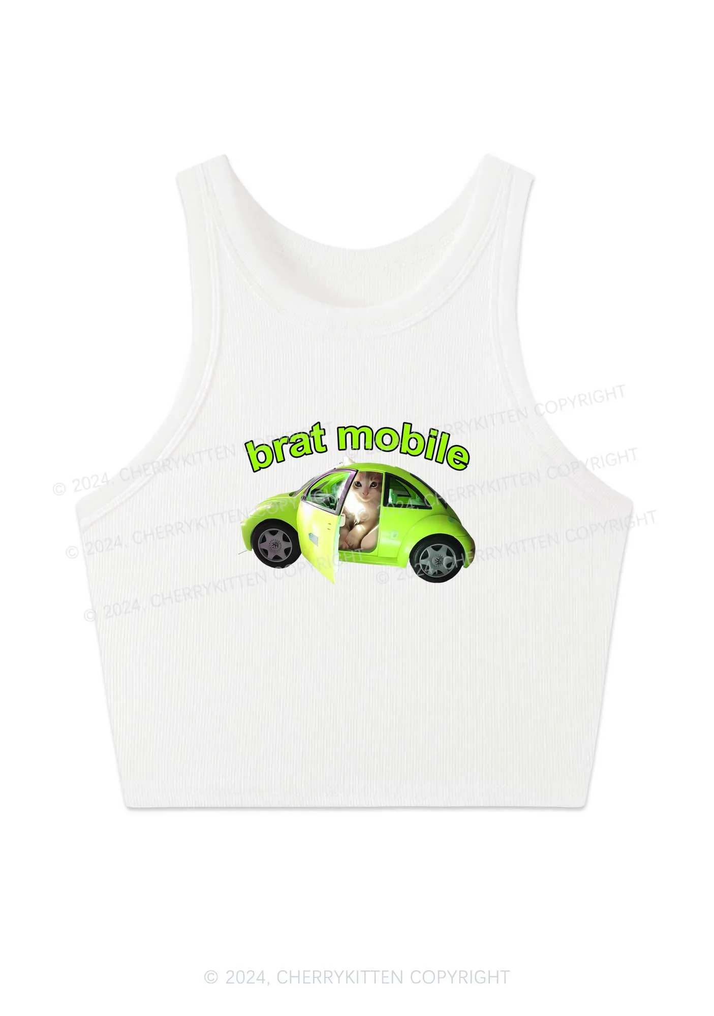 Brat Mobile Y2K Crop Tank Top Cherrykitten