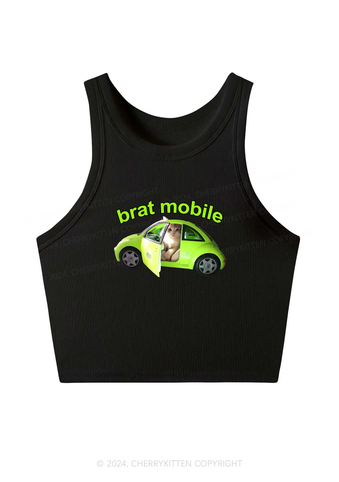 Brat Mobile Y2K Crop Tank Top Cherrykitten