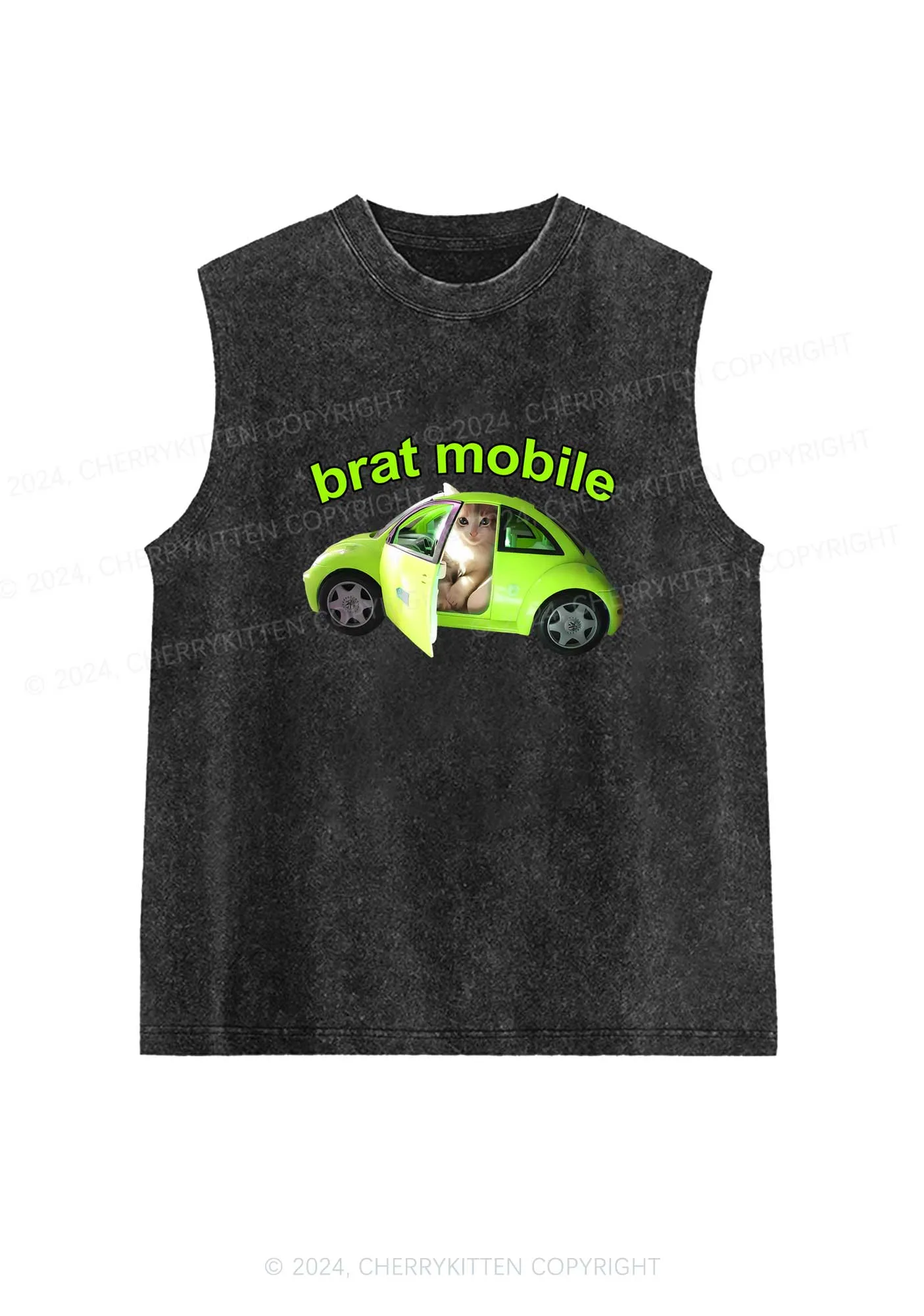 Brat Mobile Y2K Washed Tank Cherrykitten