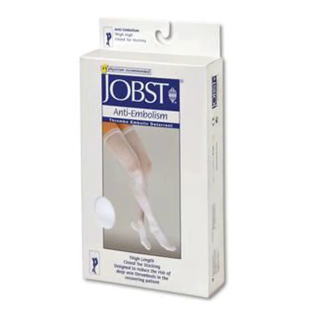 BSN Jobst 111450 Unisex Anti-Embolism/GP Thigh-High Seamless Elastic Stockings, 1 Each