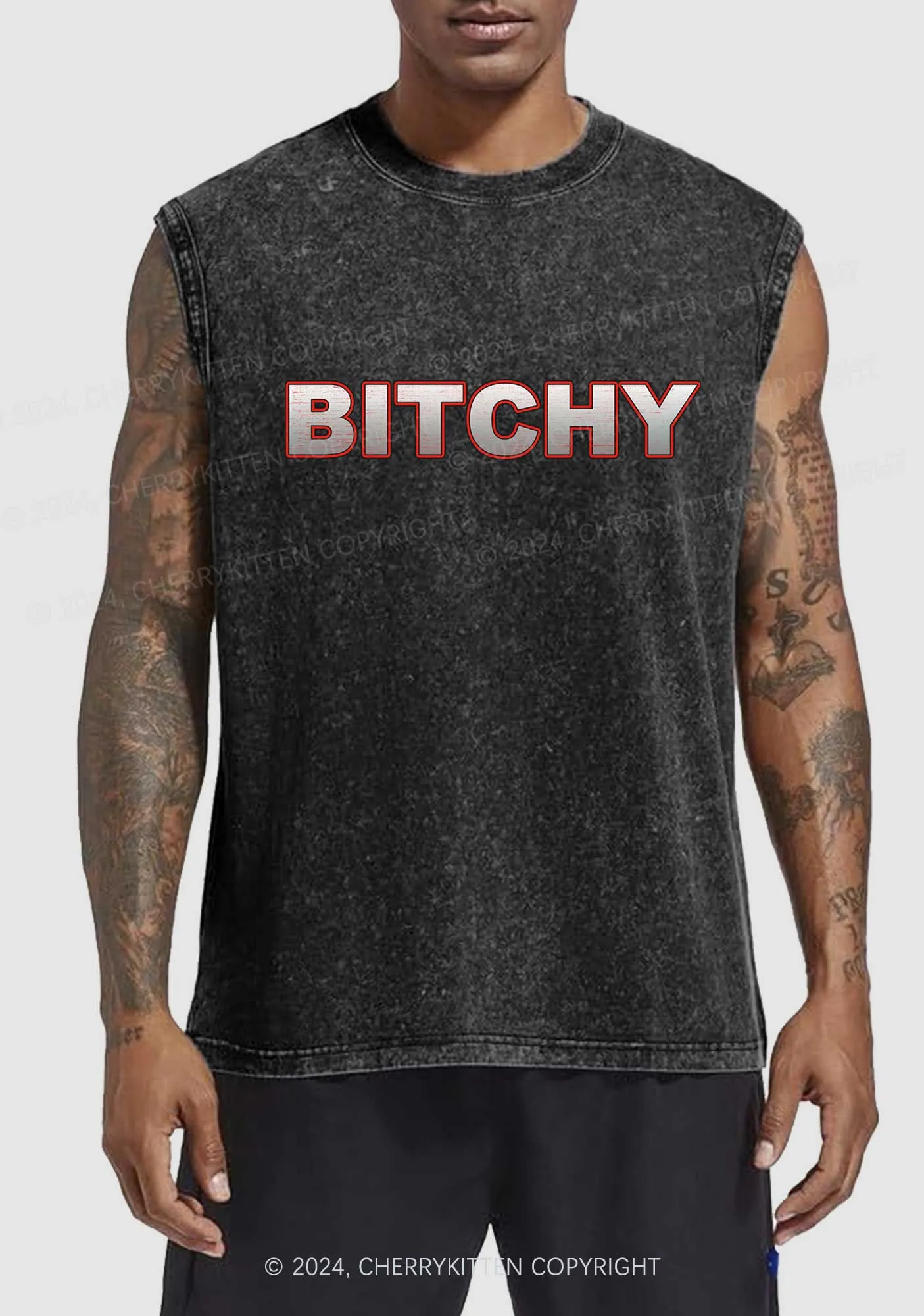 Bxxchy Y2K Washed Tank Cherrykitten