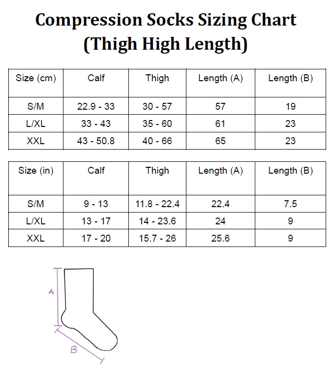 Calico Cat Thigh High Compression Socks