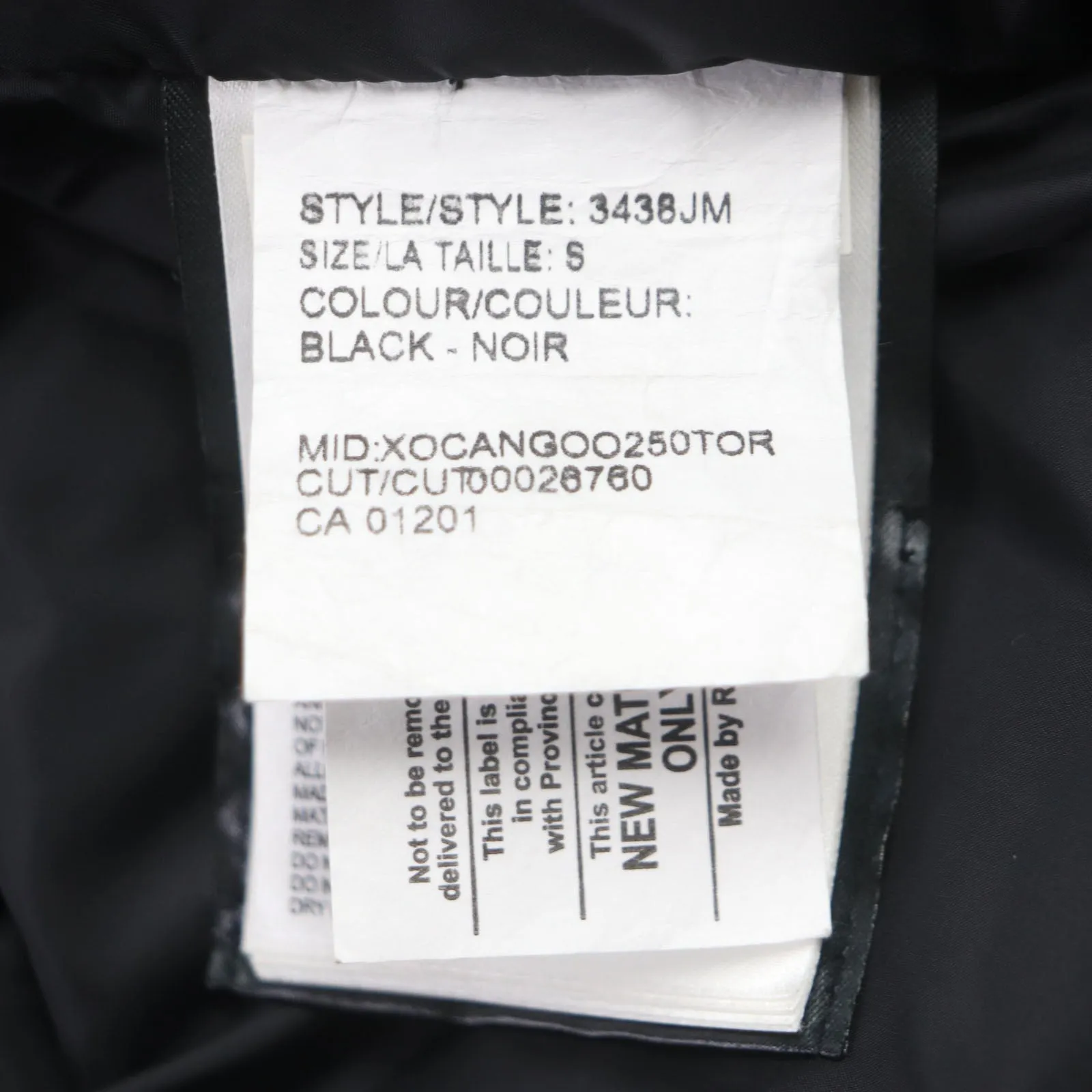 Canada Goose Jasper Parka Down Coat Black