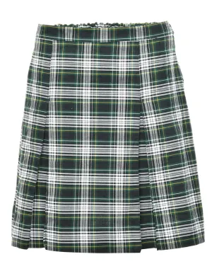 Checked Pleated Skirt - S