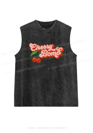 Cherry Bomb Y2K Washed Tank Cherrykitten