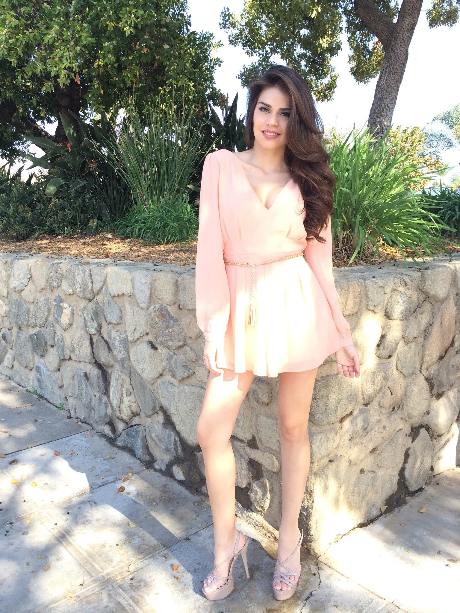 Chic Romper - Blush