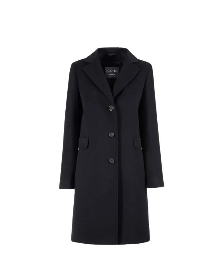 Cinzia Rocca Wool Knee Length Coat