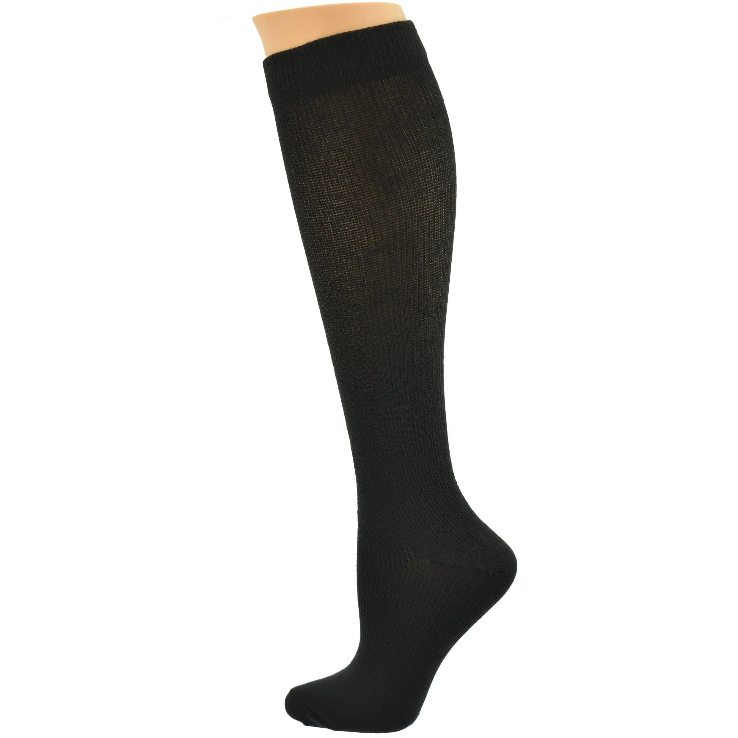 Compression Knee-Hi Socks for Men (Firm Compression in Cotton) 3-Pair Packs