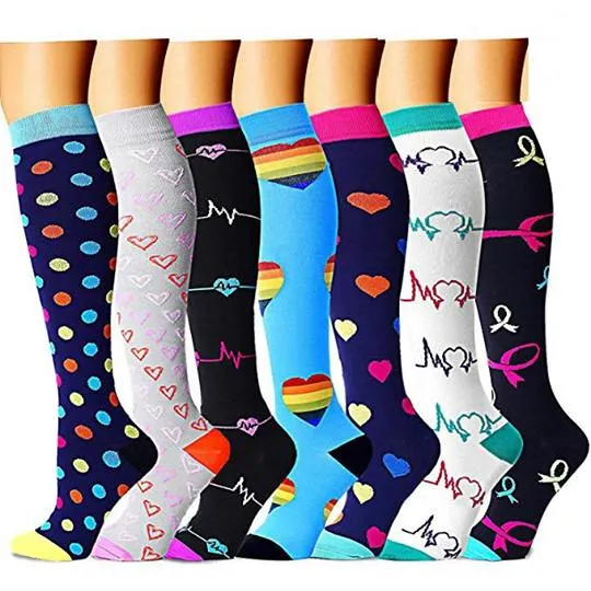 Compression Socks (6/7 Pairs) For Men & Women