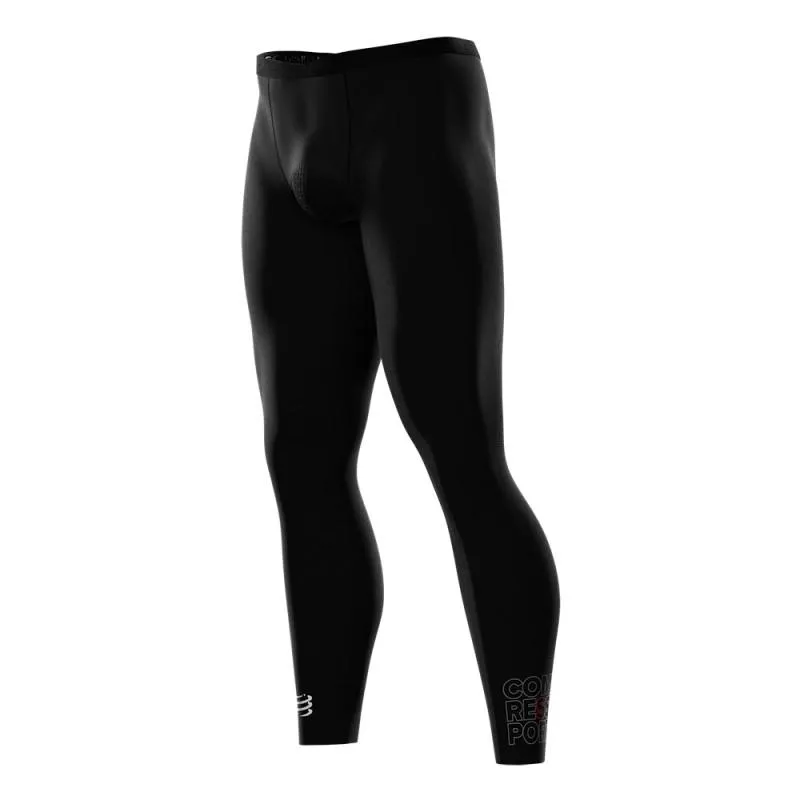 COMPRESSPORT UNISEX RUNNING UNDER CONTROL FULL TIGHTS-BLACK (LGRUN-99)